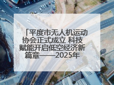 平度市无人机运动协会正式成立 科技赋能开启低空经济新篇章——2025年首届会员大会暨无人机应用发展论坛成功举办