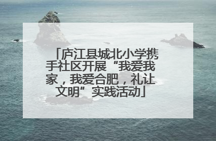 庐江县城北小学携手社区开展“我爱我家，我爱合肥，礼让文明”实践活动