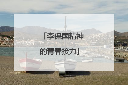 李保国精神的青春接力