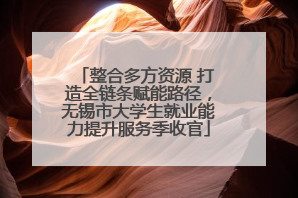 整合多方资源 打造全链条赋能路径，无锡市大学生就业能力提升服务季收官
