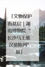 文物保护看基层｜湖南博物院“长沙马王堆汉墓陈列”展