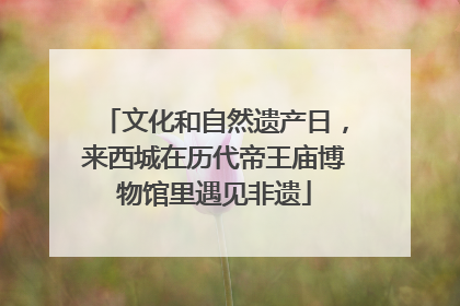 文化和自然遗产日，来西城在历代帝王庙博物馆里遇见非遗