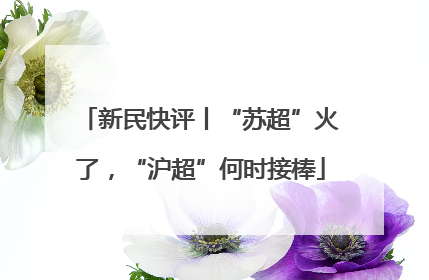 新民快评丨“苏超”火了，“沪超”何时接棒