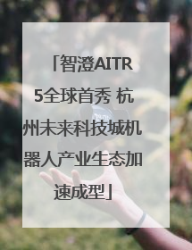 智澄AITR5全球首秀 杭州未来科技城机器人产业生态加速成型