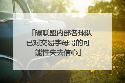 曝联盟内部各球队已对交易字母哥的可能性失去信心