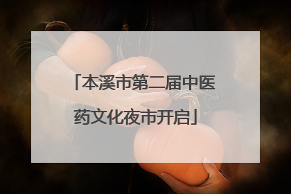 本溪市第二届中医药文化夜市开启