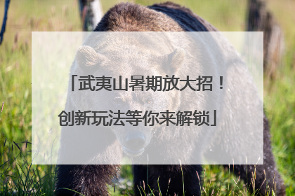 武夷山暑期放大招！创新玩法等你来解锁