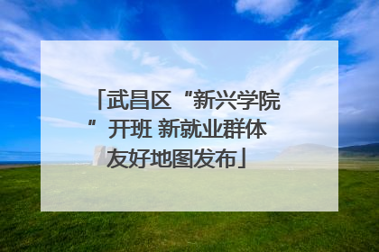 武昌区“新兴学院”开班 新就业群体友好地图发布
