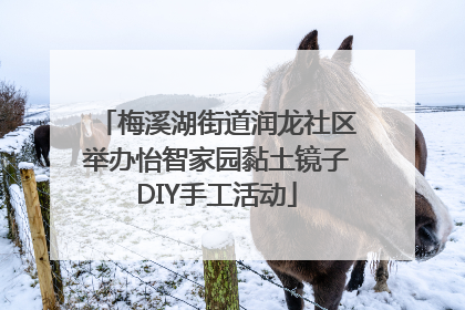 梅溪湖街道润龙社区举办怡智家园黏土镜子DIY手工活动