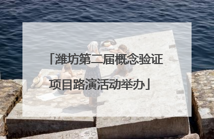 潍坊第二届概念验证项目路演活动举办