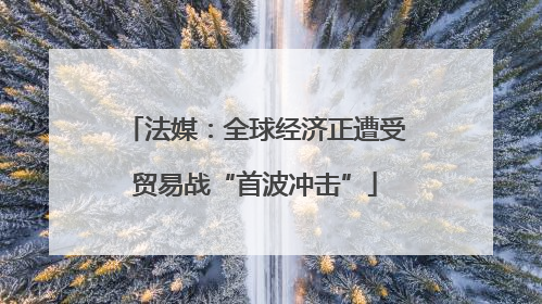 法媒：全球经济正遭受贸易战“首波冲击”