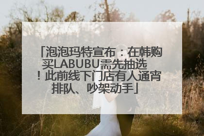 泡泡玛特宣布：在韩购买LABUBU需先抽选！此前线下门店有人通宵排队、吵架动手