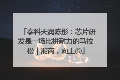 泰科天润陈彤：芯片研发是一场比拼耐力的马拉松｜湘商，向上⑤