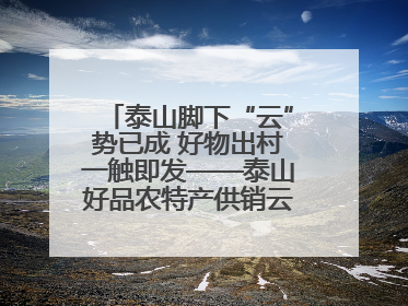 泰山脚下“云”势已成 好物出村一触即发——泰山好品农特产供销云仓即将启用