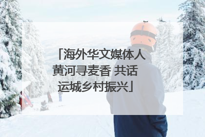 海外华文媒体人黄河寻麦香 共话运城乡村振兴