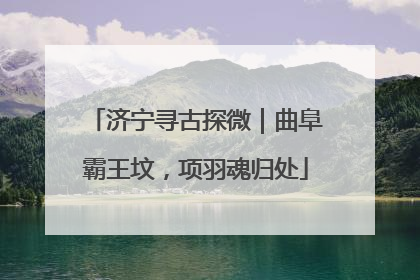 济宁寻古探微｜曲阜霸王坟，项羽魂归处