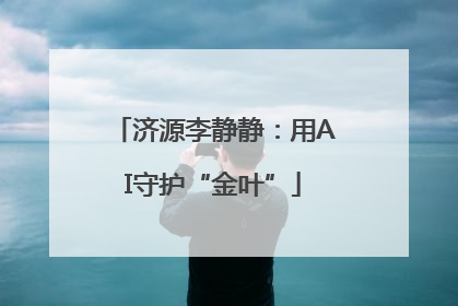 济源李静静：用AI守护“金叶”