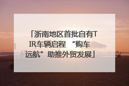 浙南地区首批自有TIR车辆启程 “购车远航”助推外贸发展