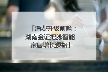 消费升级前瞻：湖南金证把脉智能家居增长逻辑