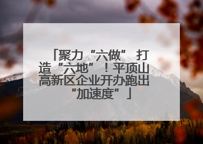 聚力“六做” 打造“六地”！平顶山高新区企业开办跑出“加速度”
