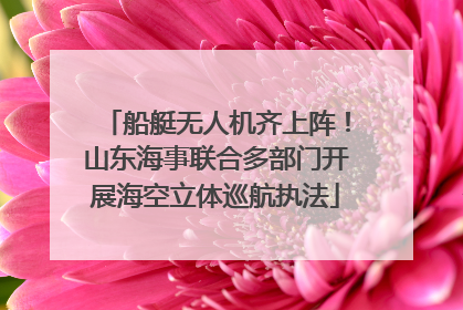 船艇无人机齐上阵！山东海事联合多部门开展海空立体巡航执法