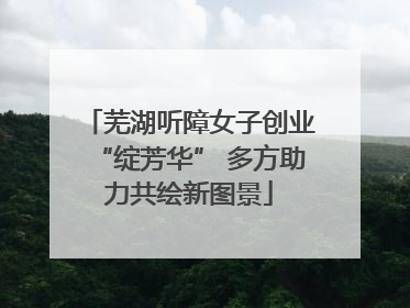 芜湖听障女子创业“绽芳华” 多方助力共绘新图景