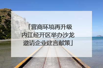营商环境再升级 内江经开区举办沙龙邀请企业建言献策