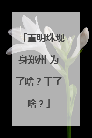 董明珠现身郑州 为了啥？干了啥？