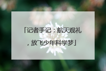 记者手记：航天观礼，放飞少年科学梦