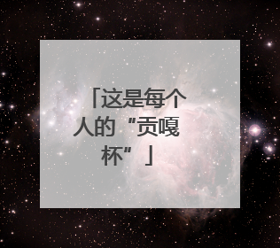 这是每个人的“贡嘎杯”