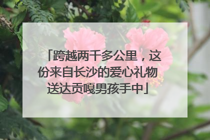 跨越两千多公里，这份来自长沙的爱心礼物送达贡嘎男孩手中