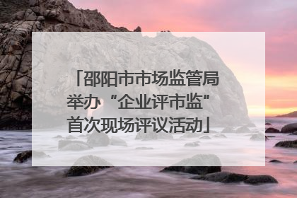 邵阳市市场监管局举办“企业评市监”首次现场评议活动
