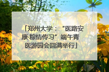 郑州大学：“医路安康·粽情传习”端午青医游园会圆满举行