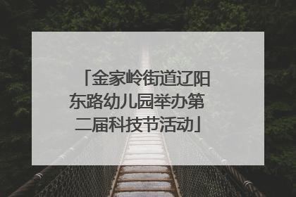 金家岭街道辽阳东路幼儿园举办第二届科技节活动