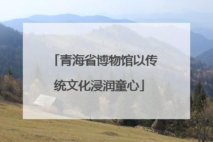 青海省博物馆以传统文化浸润童心
