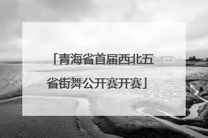 青海省首届西北五省街舞公开赛开赛