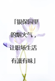 银保园里的烟火气，让职场生活有滋有味