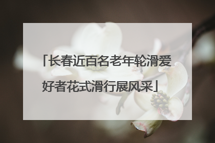 长春近百名老年轮滑爱好者花式滑行展风采