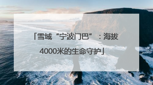雪域“宁波门巴”：海拔4000米的生命守护