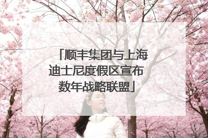 顺丰集团与上海迪士尼度假区宣布数年战略联盟