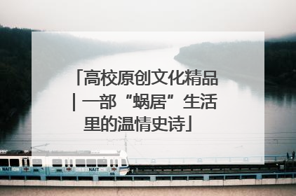 高校原创文化精品｜一部“蜗居”生活里的温情史诗