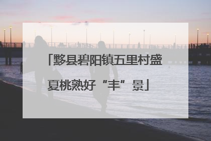 黟县碧阳镇五里村盛夏桃熟好“丰”景