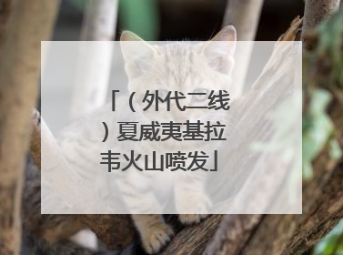 （外代二线）夏威夷基拉韦火山喷发