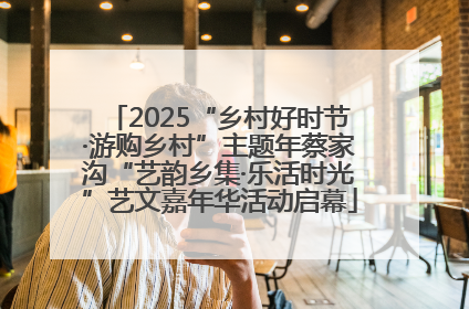 2025“乡村好时节·游购乡村”主题年蔡家沟“艺韵乡集·乐活时光”艺文嘉年华活动启幕