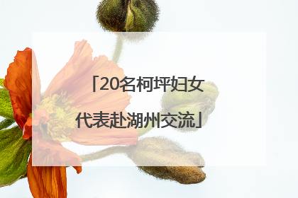 20名柯坪妇女代表赴湖州交流
