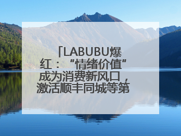 LABUBU爆红：“情绪价值”成为消费新风口，激活顺丰同城等第三方即配